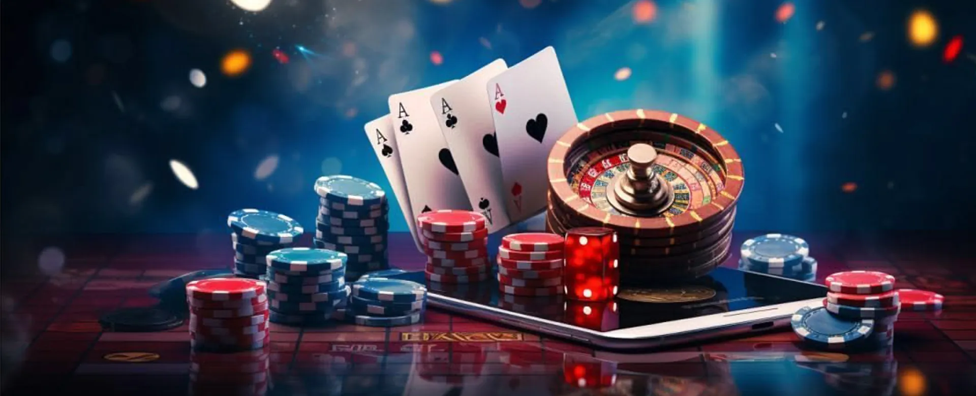 okbet blog hero image featuring diverse online casino games and players